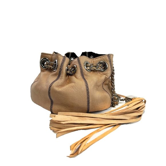 Chanel Reversible Mini  Sac Cordon Peach Handbag - Picture 2 of 13